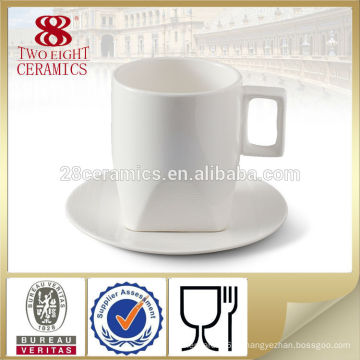 Porcelana drinkware alta xícara de café e pires traje venda quente